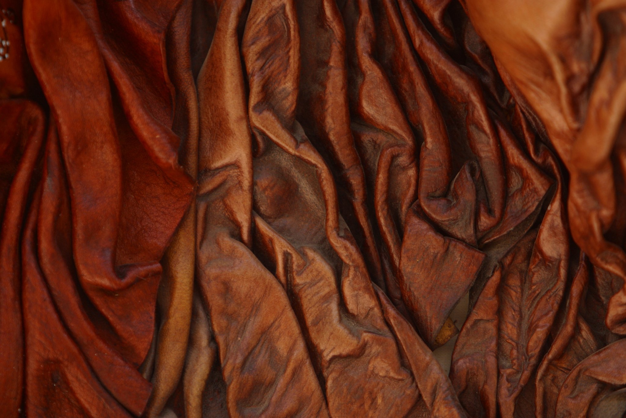 Wrinkled leather texture